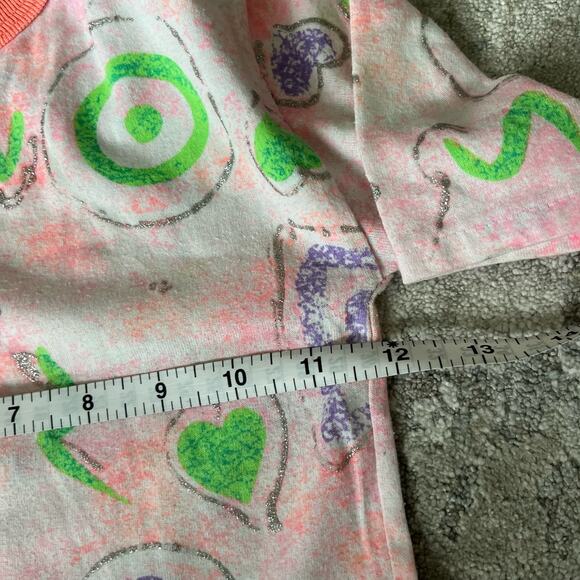 Vintage Girls Scribble Glitter Tee 3T USA - Picture 6 of 7